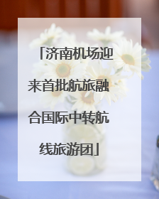 济南机场迎来首批航旅融合国际中转航线旅游团